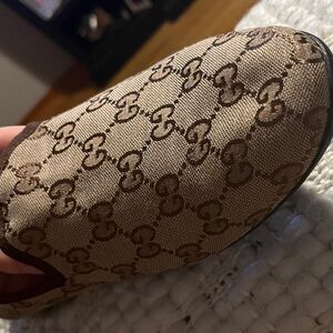 Gucci Men's Beige and Brown Monogram Loafers